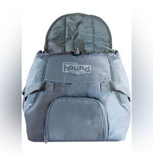 Outward Hound Pooch Small Dog Front Pack Carrier Backpack Raise the Woof Gray